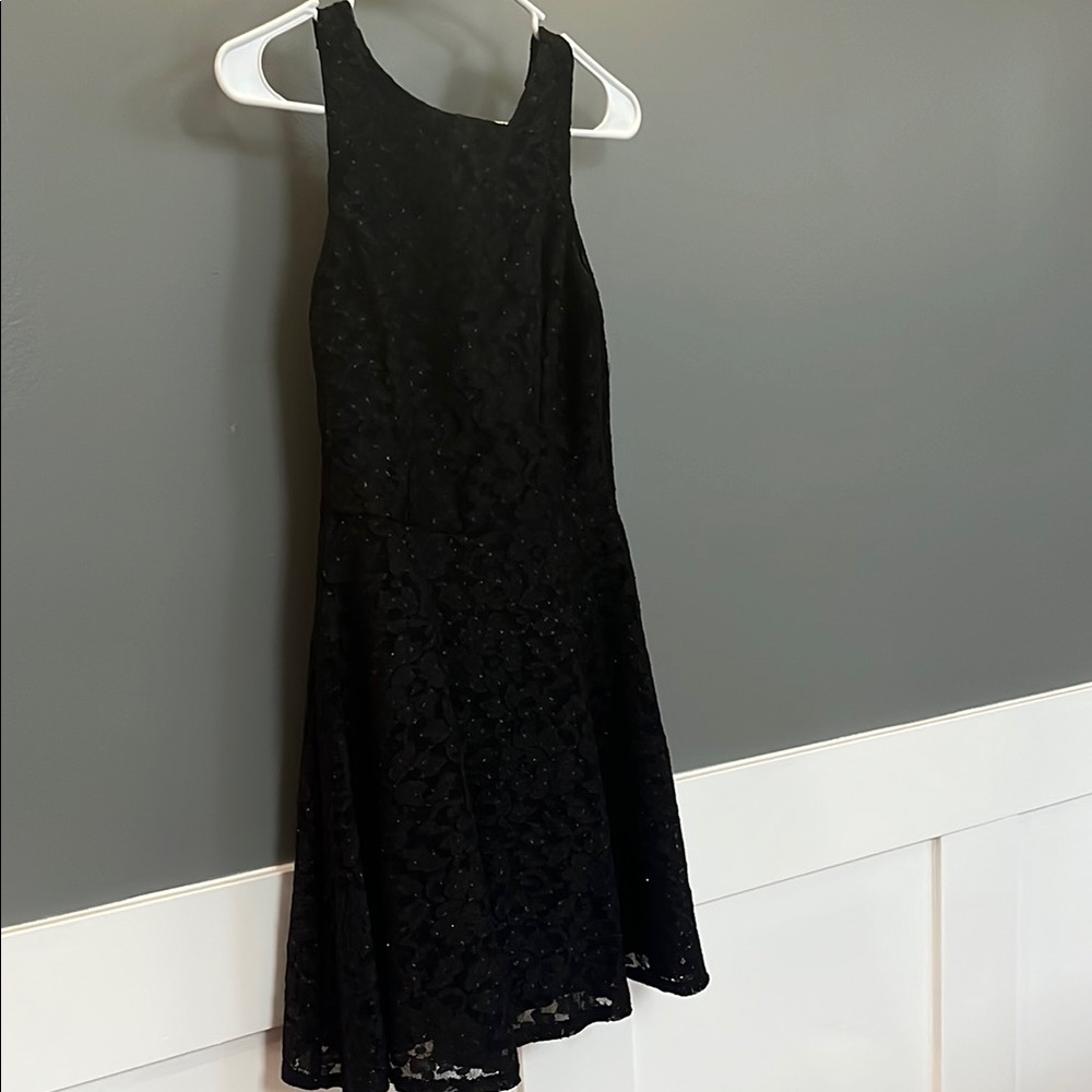 Speechless Black Lace Kids Dress